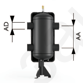 Гидравлическая стрелка с FIXLOCK 30 м3/ч/740/AD100